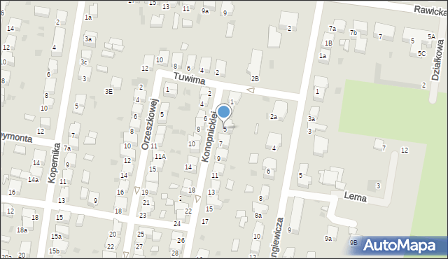 Krotoszyn, Konopnickiej Marii, 5, mapa Krotoszyna