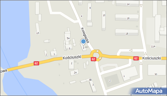 Kruszwica, Kolegiacka, 1, mapa Kruszwica