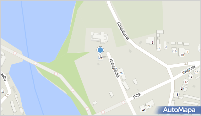 Kruszwica, Kolegiacka, 25, mapa Kruszwica