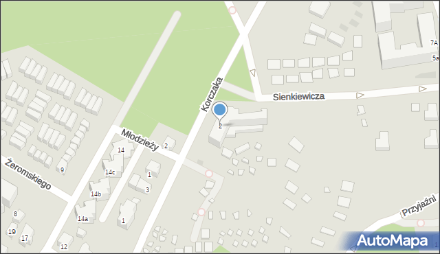 Krynica Morska, Korczaka Janusza, 2, mapa Krynica Morska