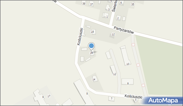 Krzczonów, Kościuszki Tadeusza, gen., 16, mapa Krzczonów