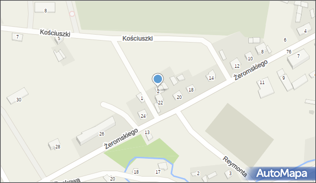 Krzczonów, Kościuszki Tadeusza, gen., 2, mapa Krzczonów