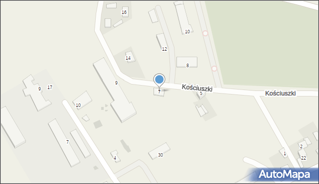 Krzczonów, Kościuszki Tadeusza, gen., 7, mapa Krzczonów