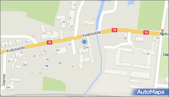 Krzeszowice, Kościuszki Tadeusza, gen., 10, mapa Krzeszowice