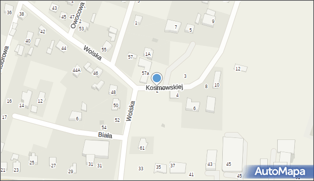 Ksawerów, Kosmowskiej Ireny, 2, mapa Ksawerów