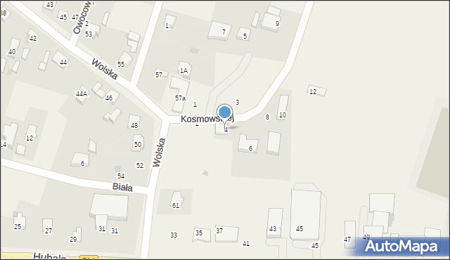 Ksawerów, Kosmowskiej Ireny, 4, mapa Ksawerów