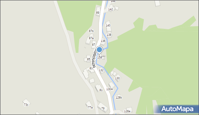 Kudowa-Zdrój, Kościuszki Tadeusza, gen., 134, mapa Kudowa-Zdrój