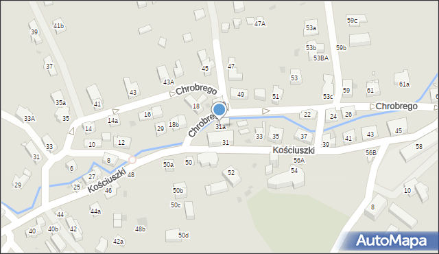 Kudowa-Zdrój, Kościuszki Tadeusza, gen., 31a, mapa Kudowa-Zdrój