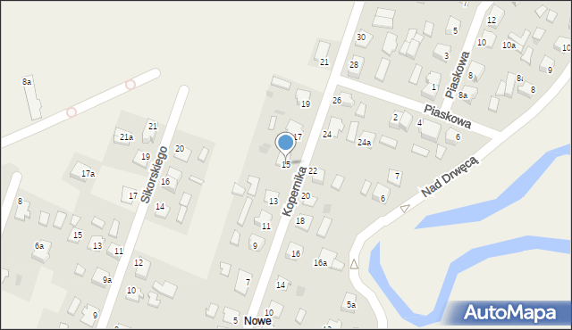 Kurzętnik, Kopernika Mikołaja, 15, mapa Kurzętnik