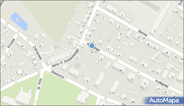 Kutno, Kołłątaja Hugo, 4, mapa Kutno