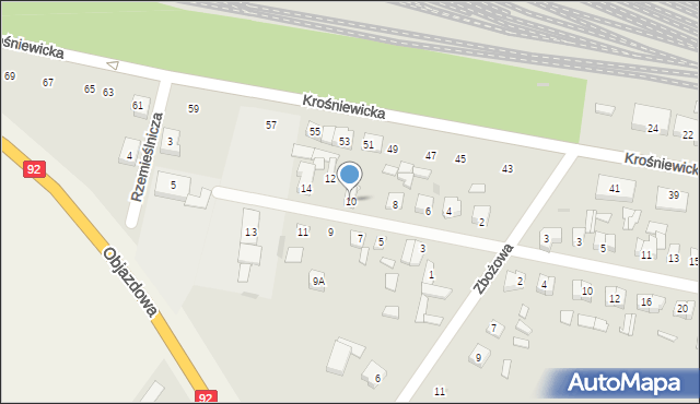 Kutno, Konduktorska, 10, mapa Kutno