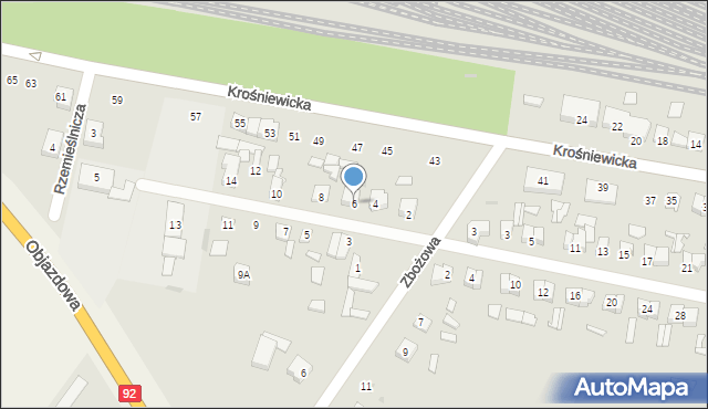 Kutno, Konduktorska, 6, mapa Kutno