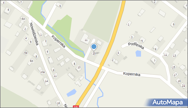 Kuźnica, Kopernika Mikołaja, 13, mapa Kuźnica