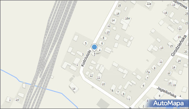 Kuźnica, Kościuszki Tadeusza, gen., 2, mapa Kuźnica