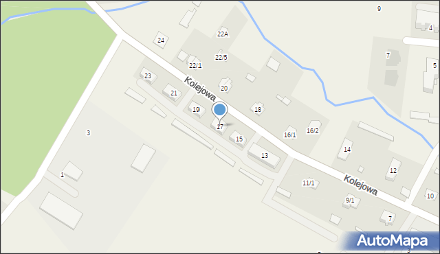 Łąck, Kolejowa, 17, mapa Łąck