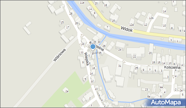 Lądek-Zdrój, Kościelna, 37, mapa Lądek-Zdrój