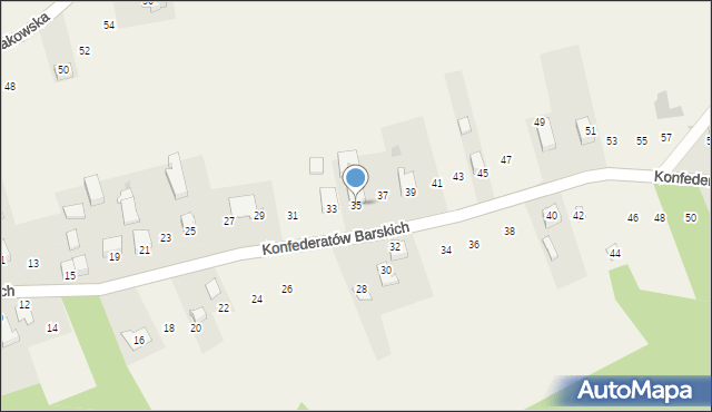 Lanckorona, Konfederatów Barskich, 35, mapa Lanckorona