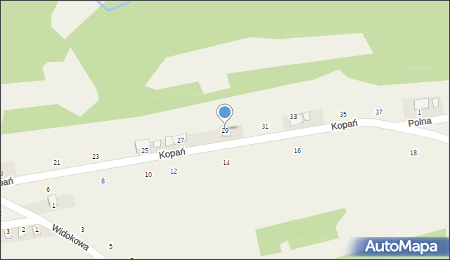 Lanckorona, Kopań, 29, mapa Lanckorona