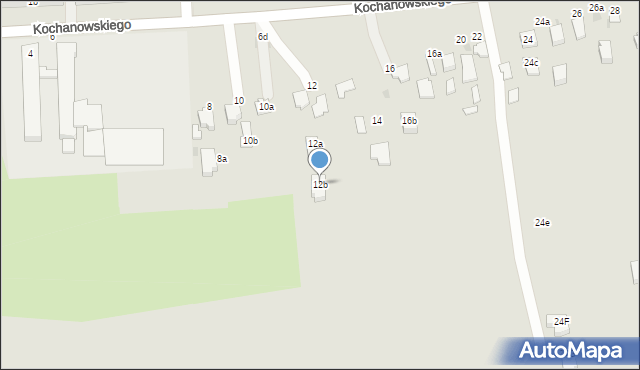 Łańcut, Kochanowskiego Jana, 12b, mapa Łańcut