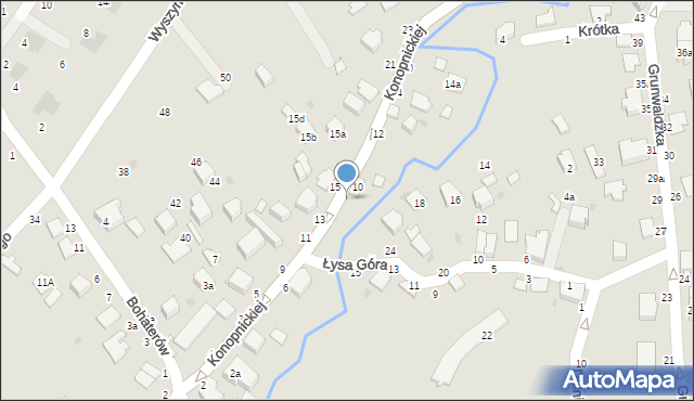 Łańcut, Konopnickiej Marii, 10a, mapa Łańcut