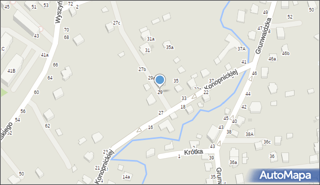 Łańcut, Konopnickiej Marii, 29, mapa Łańcut