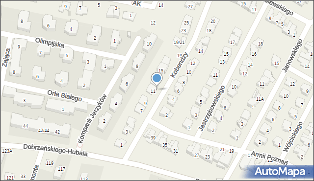 Latchorzew, Kobendzy Romana, 11/13, mapa Latchorzew