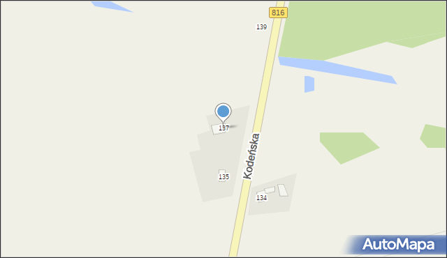 Lebiedziew, Kodeńska, 137, mapa Lebiedziew