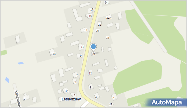 Lebiedziew, Kodeńska, 16, mapa Lebiedziew