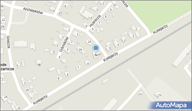 Lębork, Kolejarzy, 6a, mapa Lębork