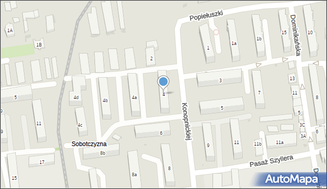 Łęczyca, Konopnickiej Marii, 4, mapa Łęczyca