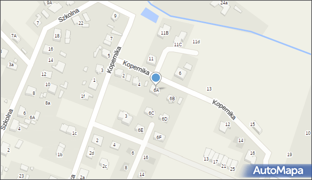 Lędziny, Kopernika Mikołaja, 6A, mapa Lędziny