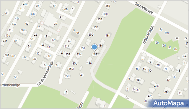 Legionowo, Kochanowskiego Jana, 48B, mapa Legionowo