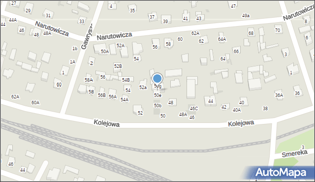 Legionowo, Kolejowa, 50, mapa Legionowo