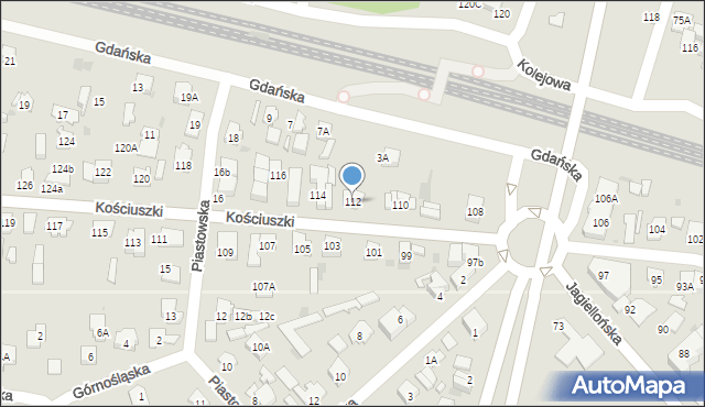 Legionowo, Kościuszki Tadeusza, gen., 112, mapa Legionowo
