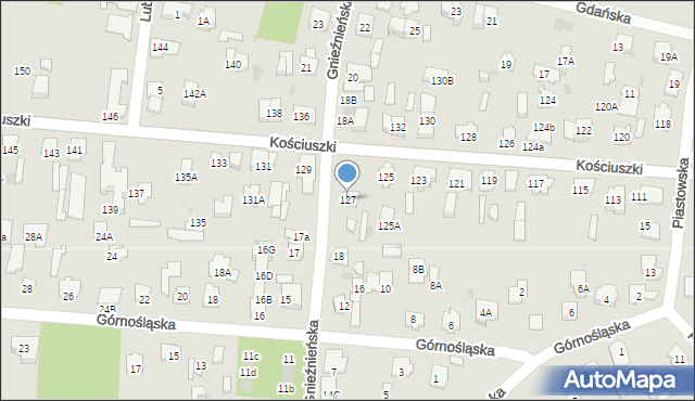 Legionowo, Kościuszki Tadeusza, gen., 127, mapa Legionowo