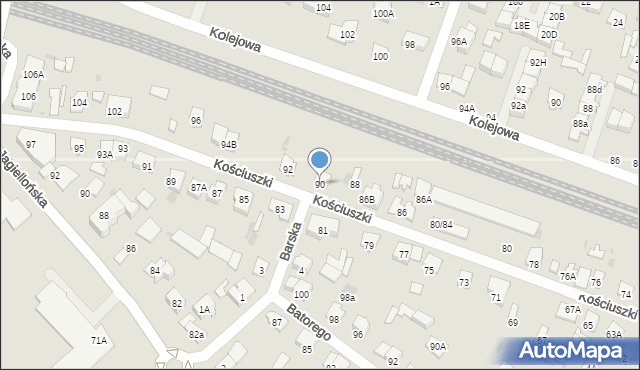 Legionowo, Kościuszki Tadeusza, gen., 90, mapa Legionowo