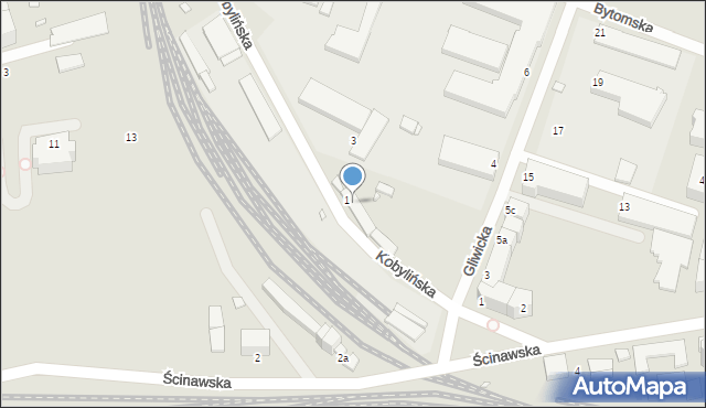 Legnica, Kobylińska, 4, mapa Legnicy