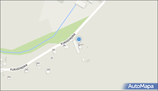 Legnica, Kołodziejska, 30, mapa Legnicy