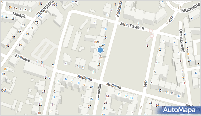 Legnica, Kościuszki Tadeusza, gen., 12, mapa Legnicy