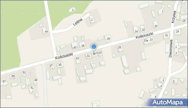 Lemierzyce, Kościuszki Tadeusza, gen., 39, mapa Lemierzyce