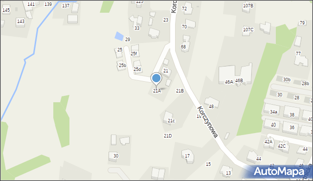 Libertów, Korczynowa, 21A, mapa Libertów