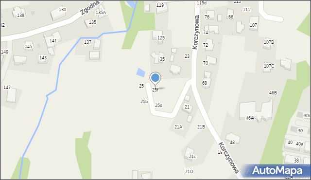 Libertów, Korczynowa, 25f, mapa Libertów