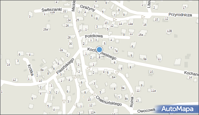 Libiąż, Kochanowskiego Jana, 4, mapa Libiąż