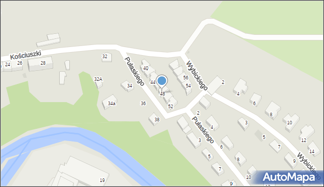 Lidzbark Warmiński, Kościuszki Tadeusza, gen., 48, mapa Lidzbark Warmiński