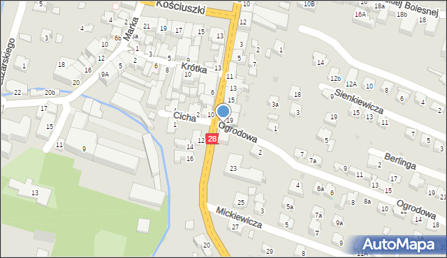 Limanowa, Kościuszki Tadeusza, gen., 21, mapa Limanowa