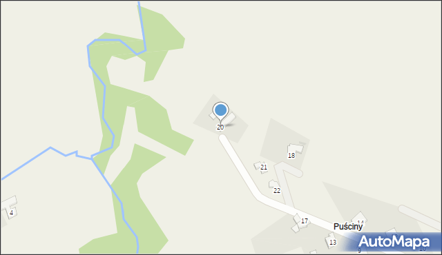 Lipowa, Koniczyny, 20, mapa Lipowa