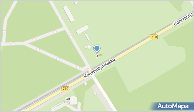Łódź, Konstantynowska, 3, mapa Łodzi