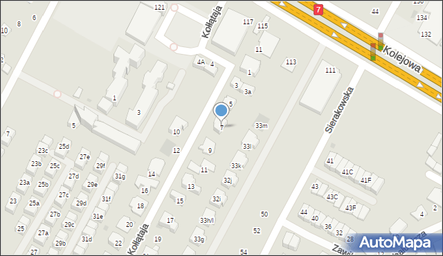 Łomianki, Kołłątaja Hugo, 7, mapa Łomianki