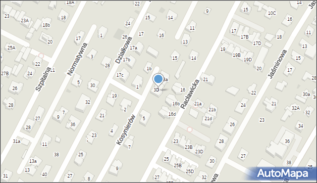 Łomianki, Kosynierów, 3c, mapa Łomianki