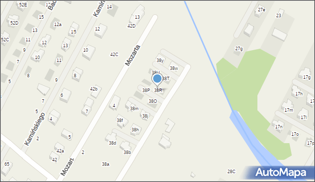 Łomianki Dolne, Kościelna Droga, 38R, mapa Łomianki Dolne